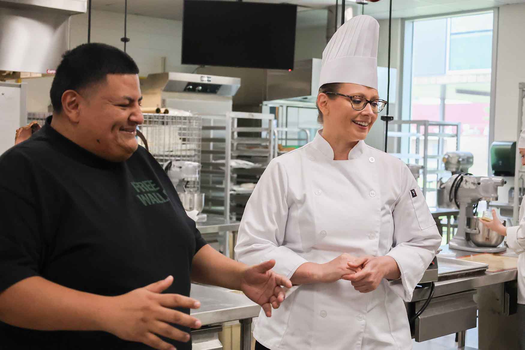 Chef Torres with Chef Huerta